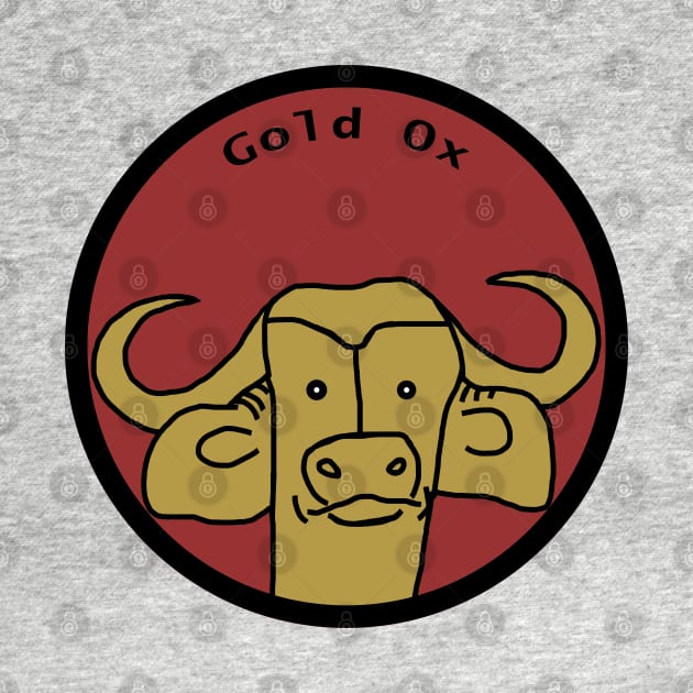 Gold Ox Portrait by ellenhenryart